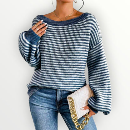 Alma™ - Off-shoulder stickad tröja